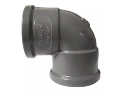 Codo Soldable Gris Tigre Pegar Piscina Riego 40 Mm