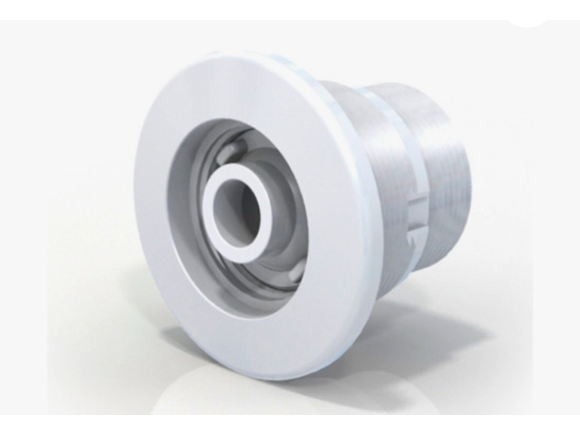 Retorno  Orientable para Hormigón Aro a la vista blanco c/rosca 1 1/2'' Vulcano