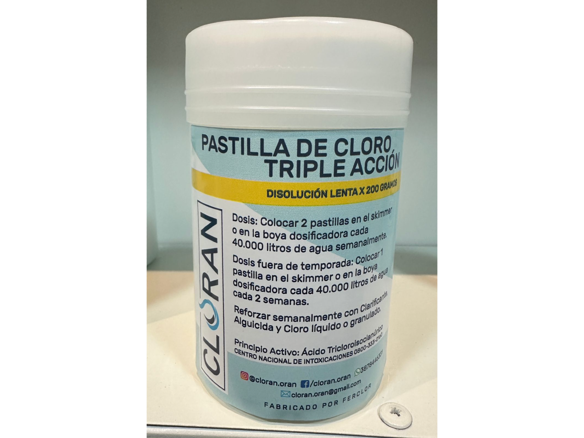 Pastilla triple accion CLORAN 1 kg.