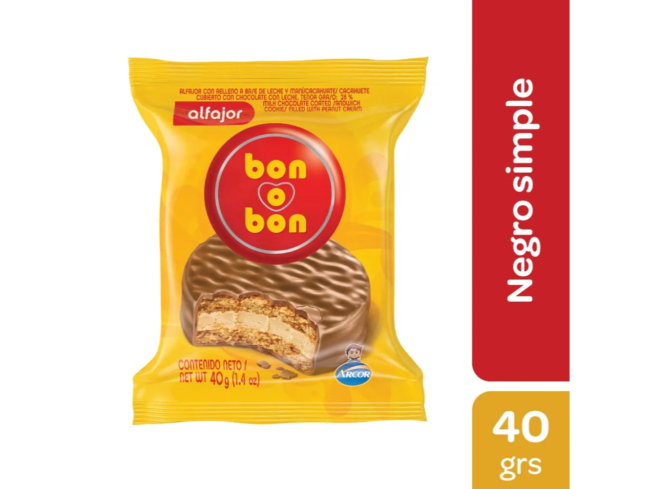 Alfajor Bon o Bon Negro