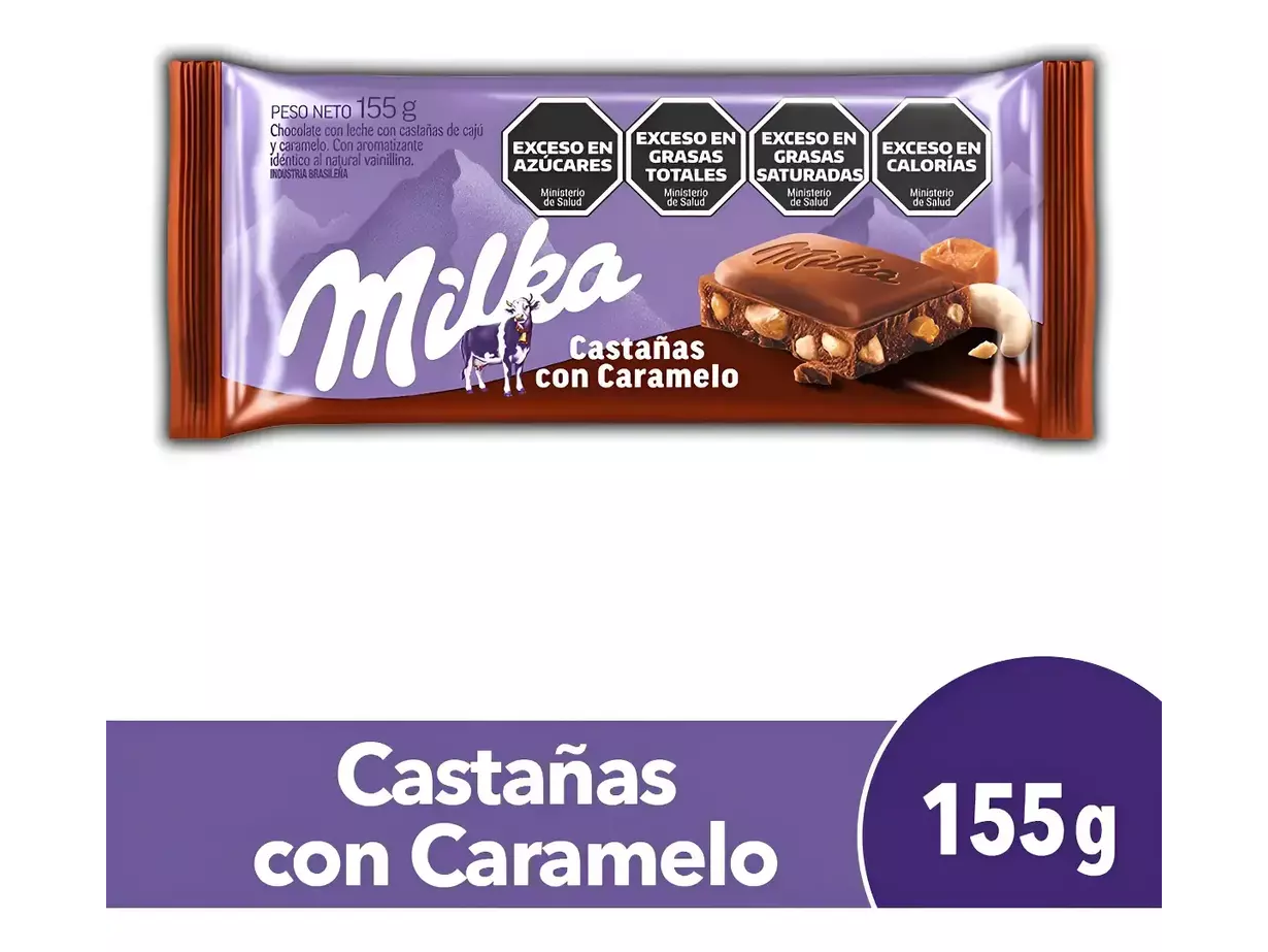 Milka castañas con caramelo