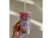 Vaso con Glitter Grande