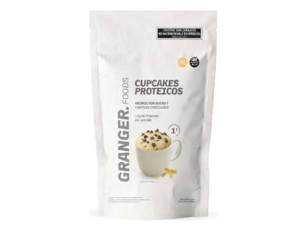 Cupcakes proteicos Granger. Sabor vainilla lemon con chips