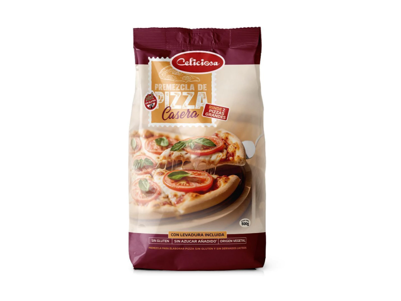 Premezcla para Pizza Casera sin Lactosa CELICIOSA x 500g