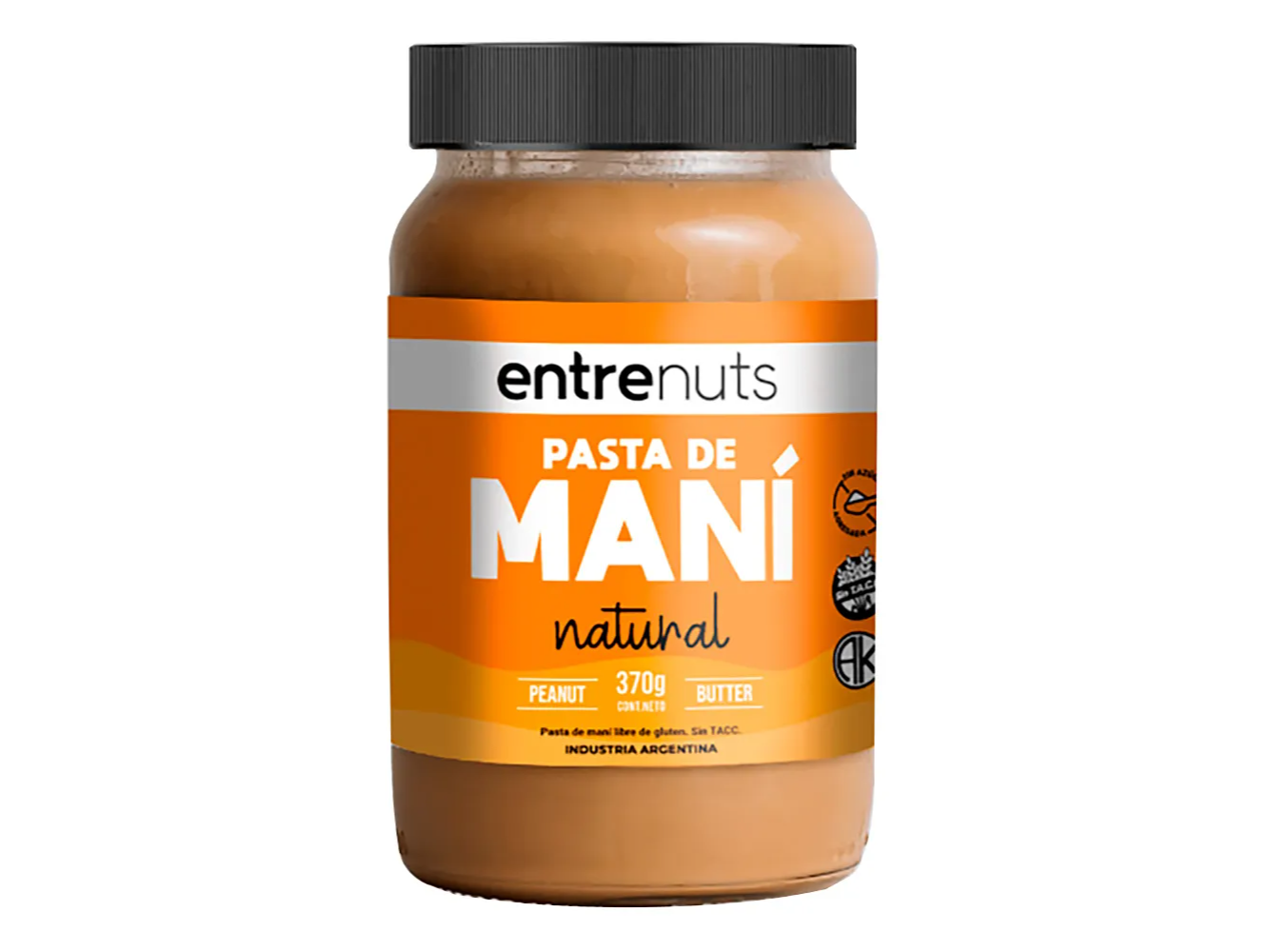 Pasta de maní natural entrenuts