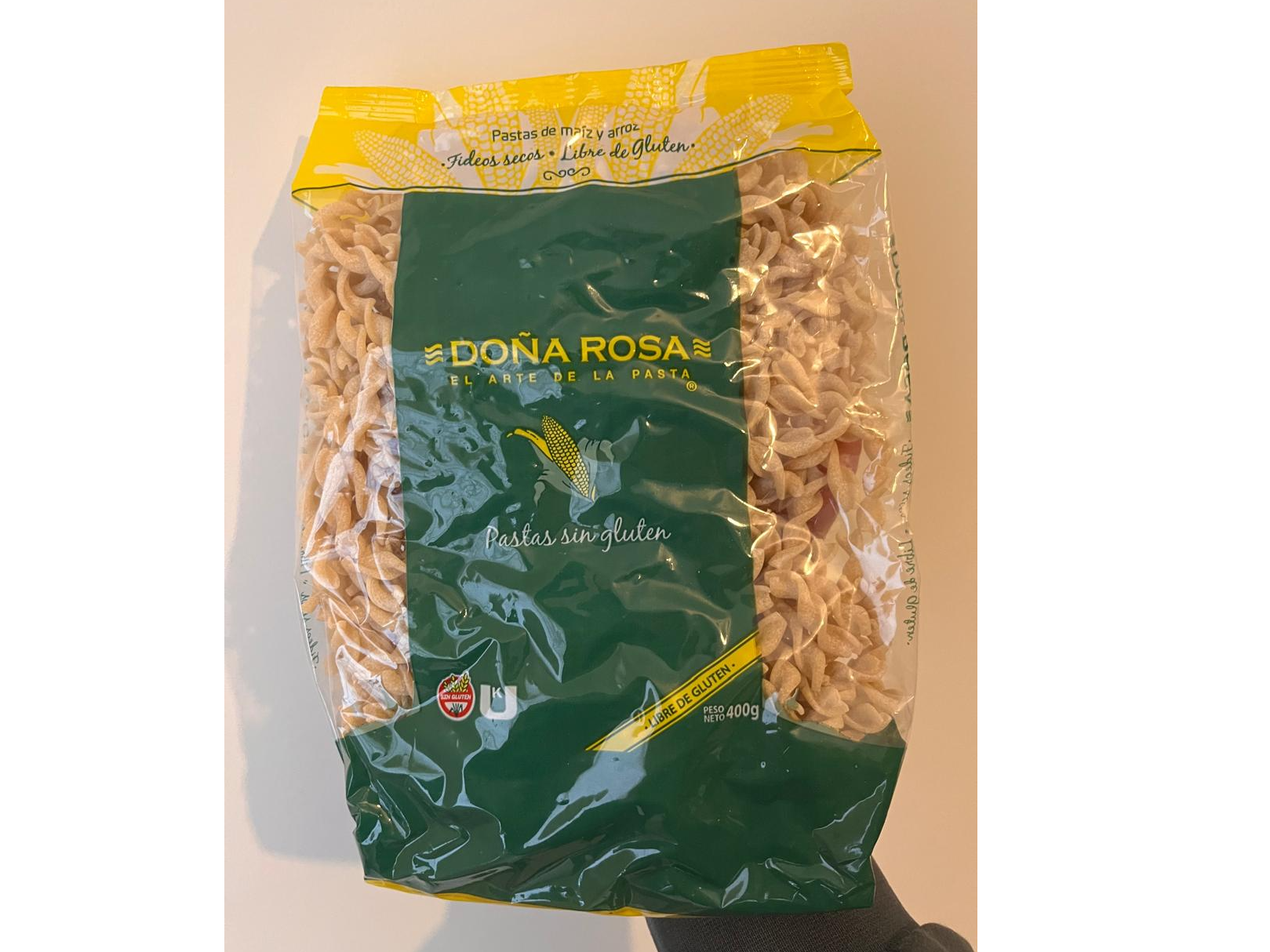 Fusilli. Doña Rosa. Sin Gluten.