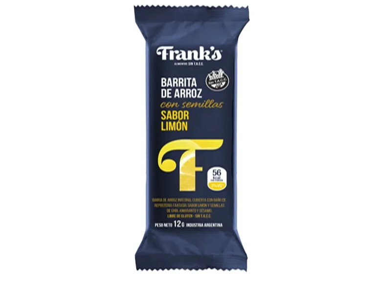 Barritas de arroz Frank´s con semillas sabor limón
