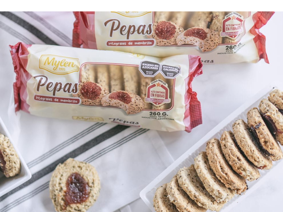 Pepas integrales de membrillo. Mylen