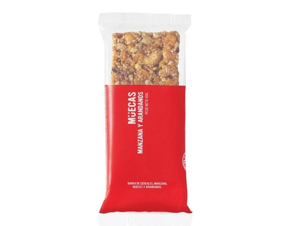 Barrita muecas manzanas y arándanos