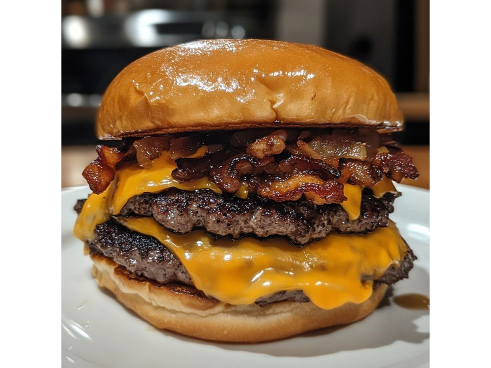 Burguer american doble c/papas