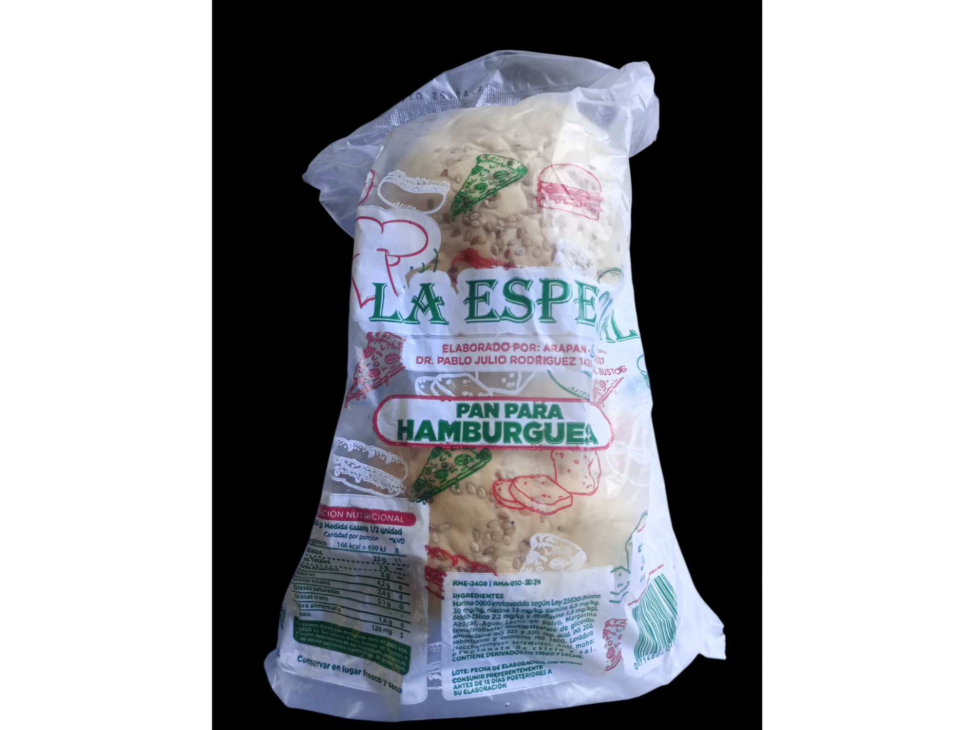 Pan de hamburguesa x 4