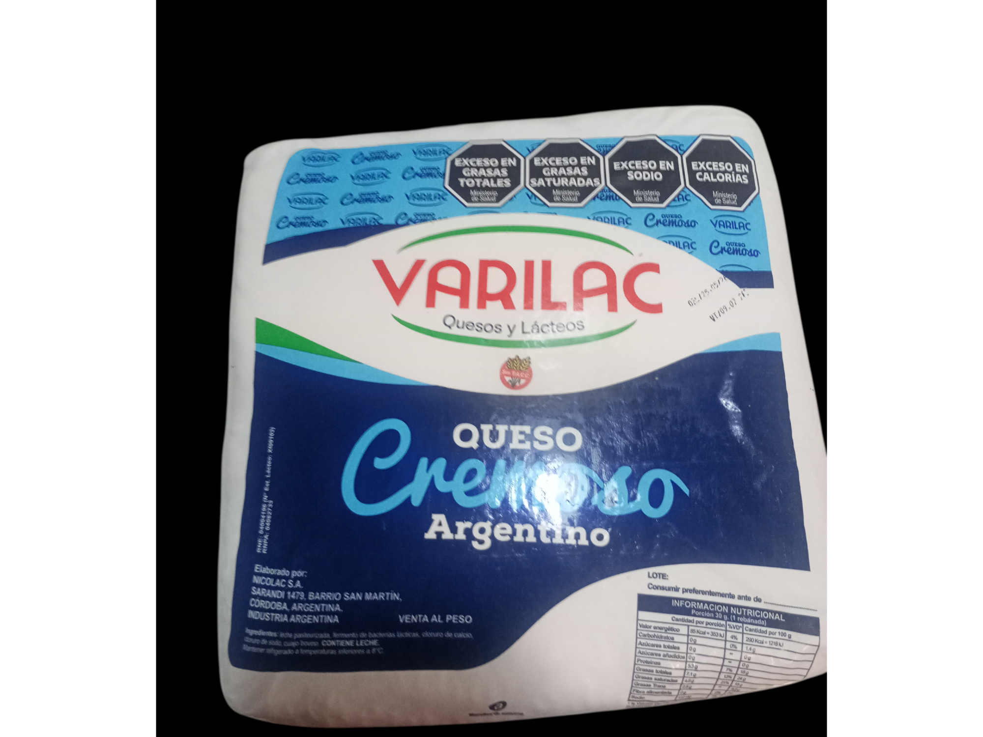 Queso cremoso varilac