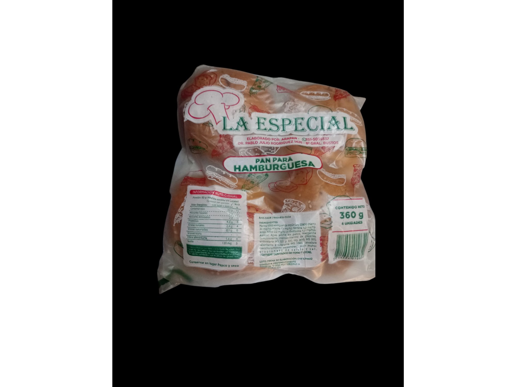 Pan de hamburguesa x 4