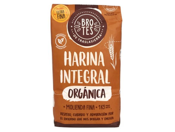 HARINA INTEGRAL ORGANICA BROTES