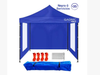 Gazebo Gadnic 3X3-M Plegable 3x3 Reforzado Paredes con Ventana Ideal Playa o Eventos