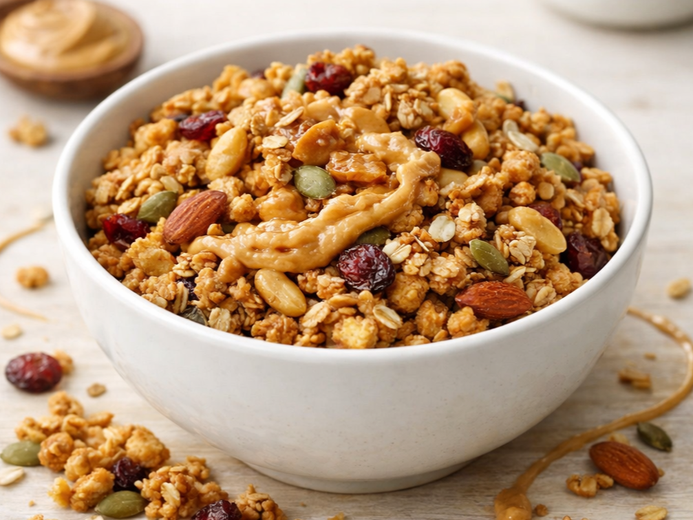 Granola con Pasta de Mani