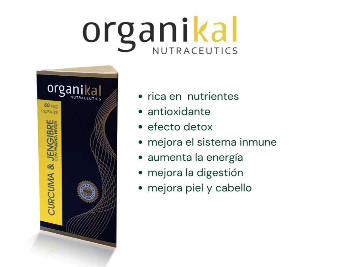 Cúrcuma ,Jengibre y Pimienta negra 60 cap.