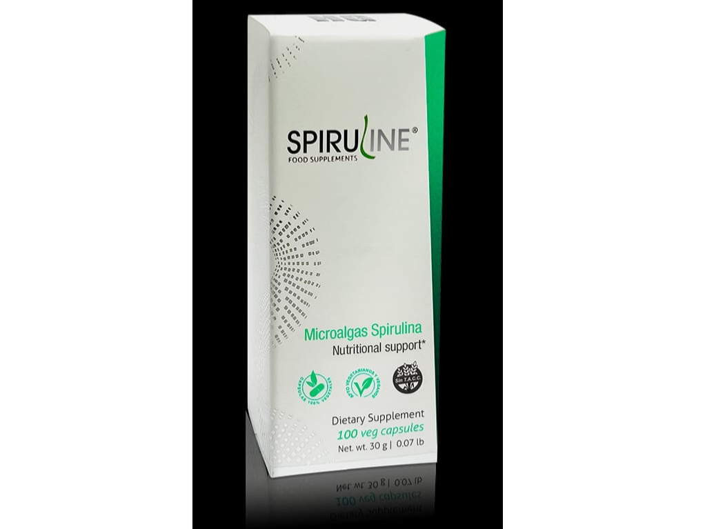 Spirulina  microalgas  x 100 cap.