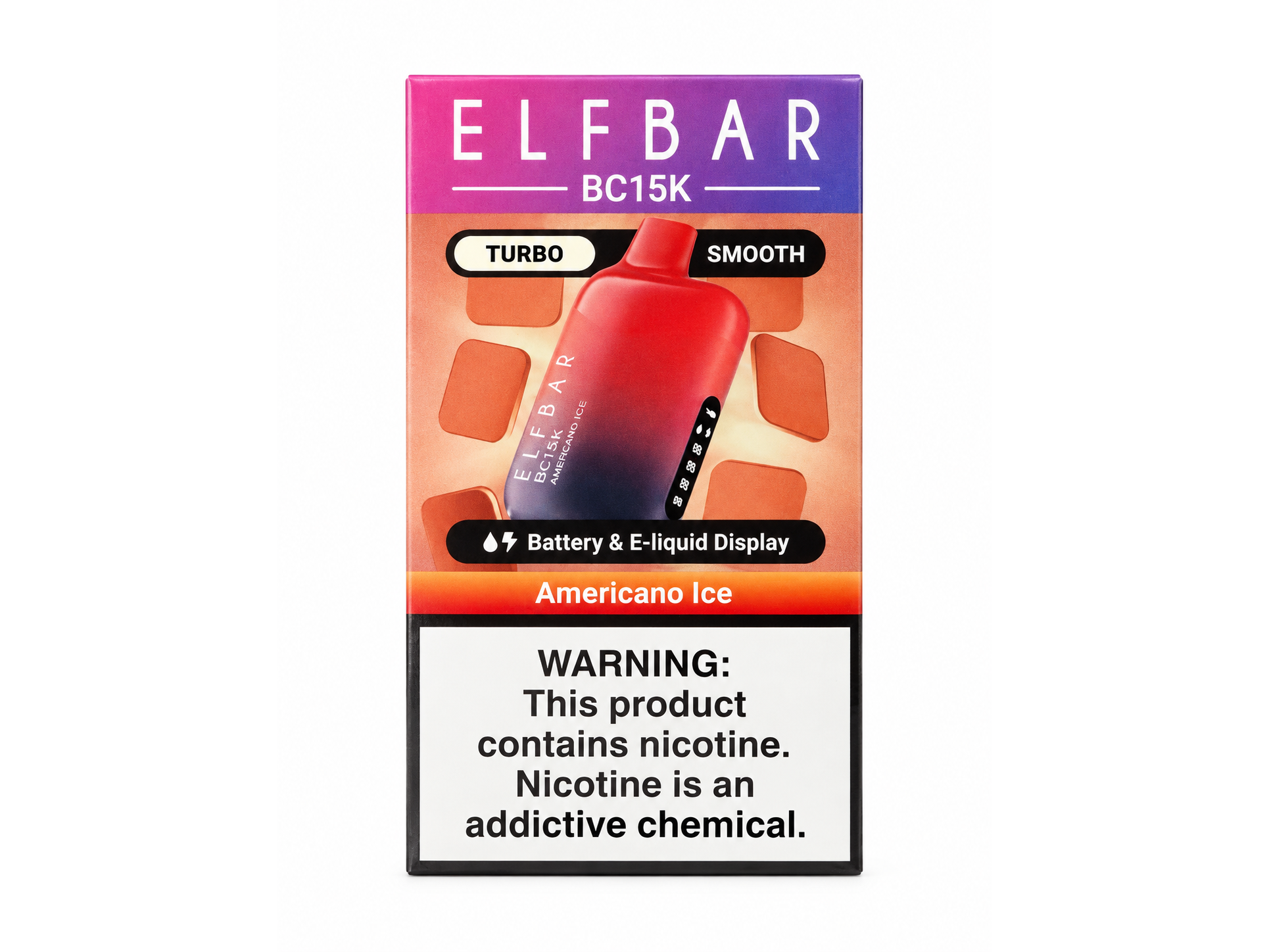 Elfbar BC 15k puffs sabor Americano Ice