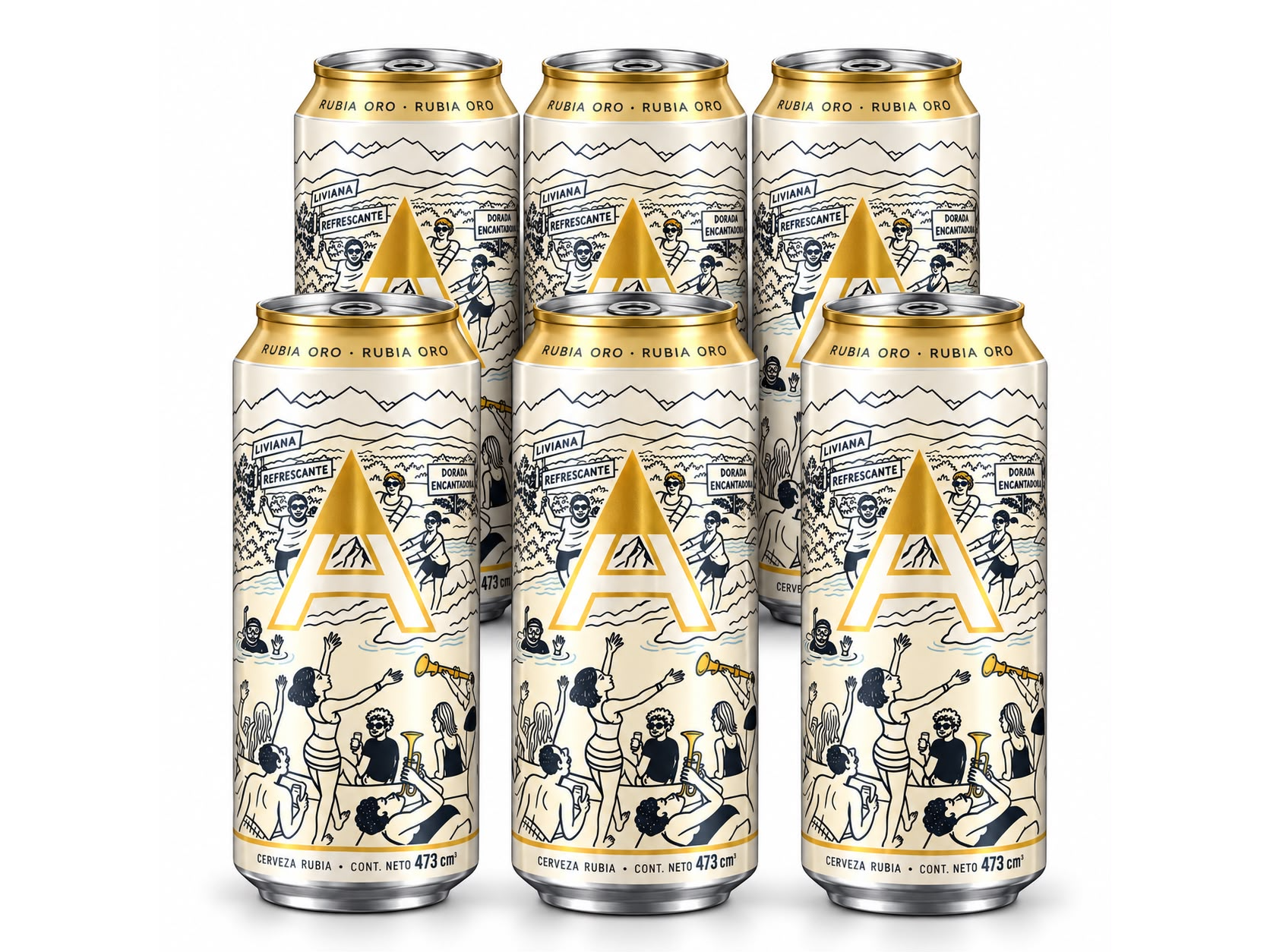 SIX PACK ANDES RUBIA ORO