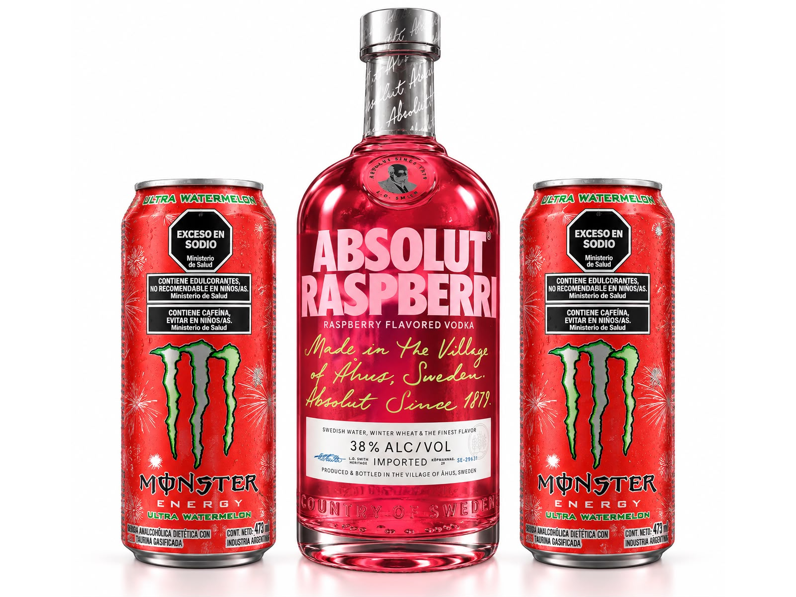 ABSOLUT + 2 MONSTER