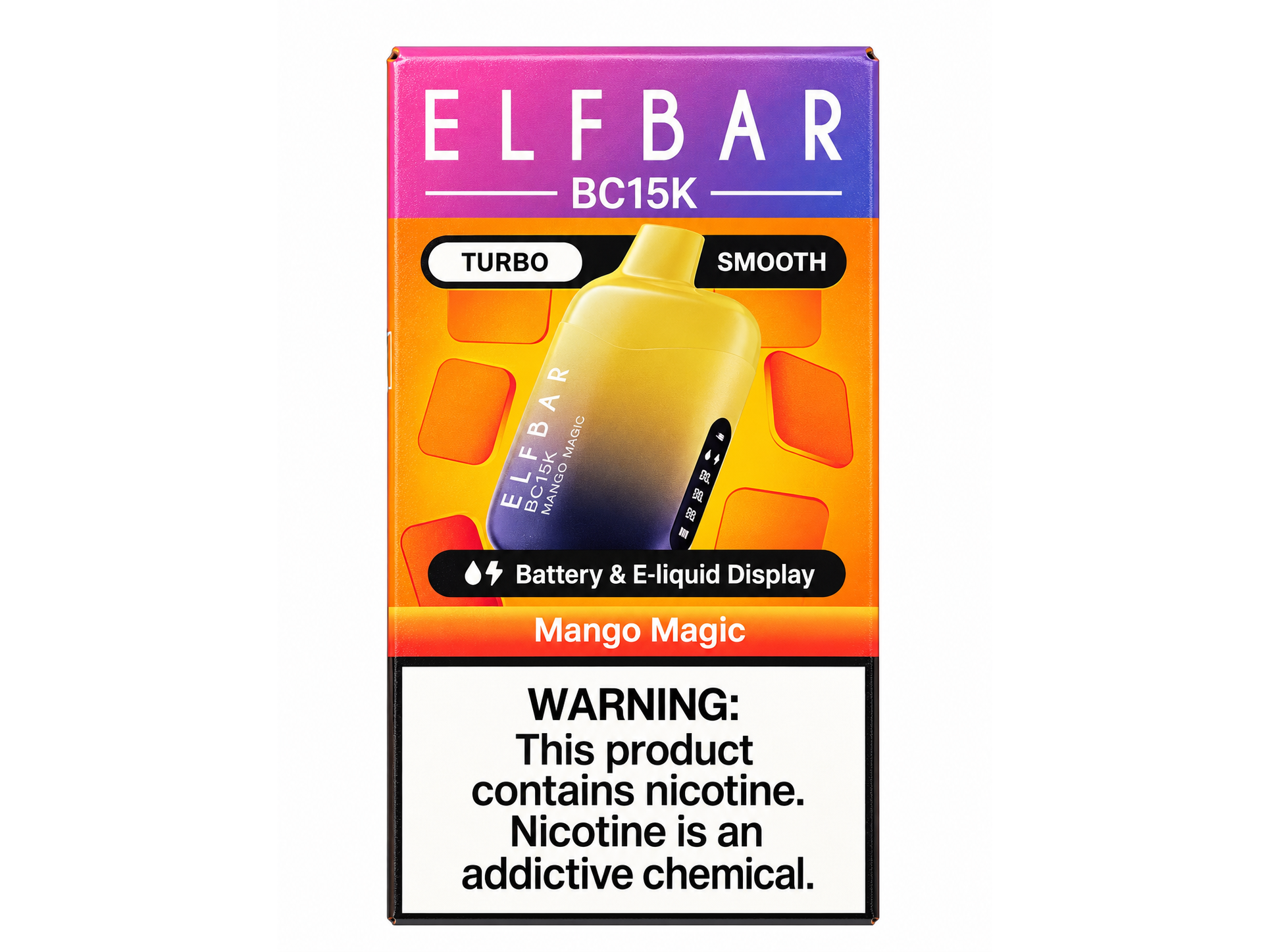 Elfbar BC 15k puffs sabor Mango magic