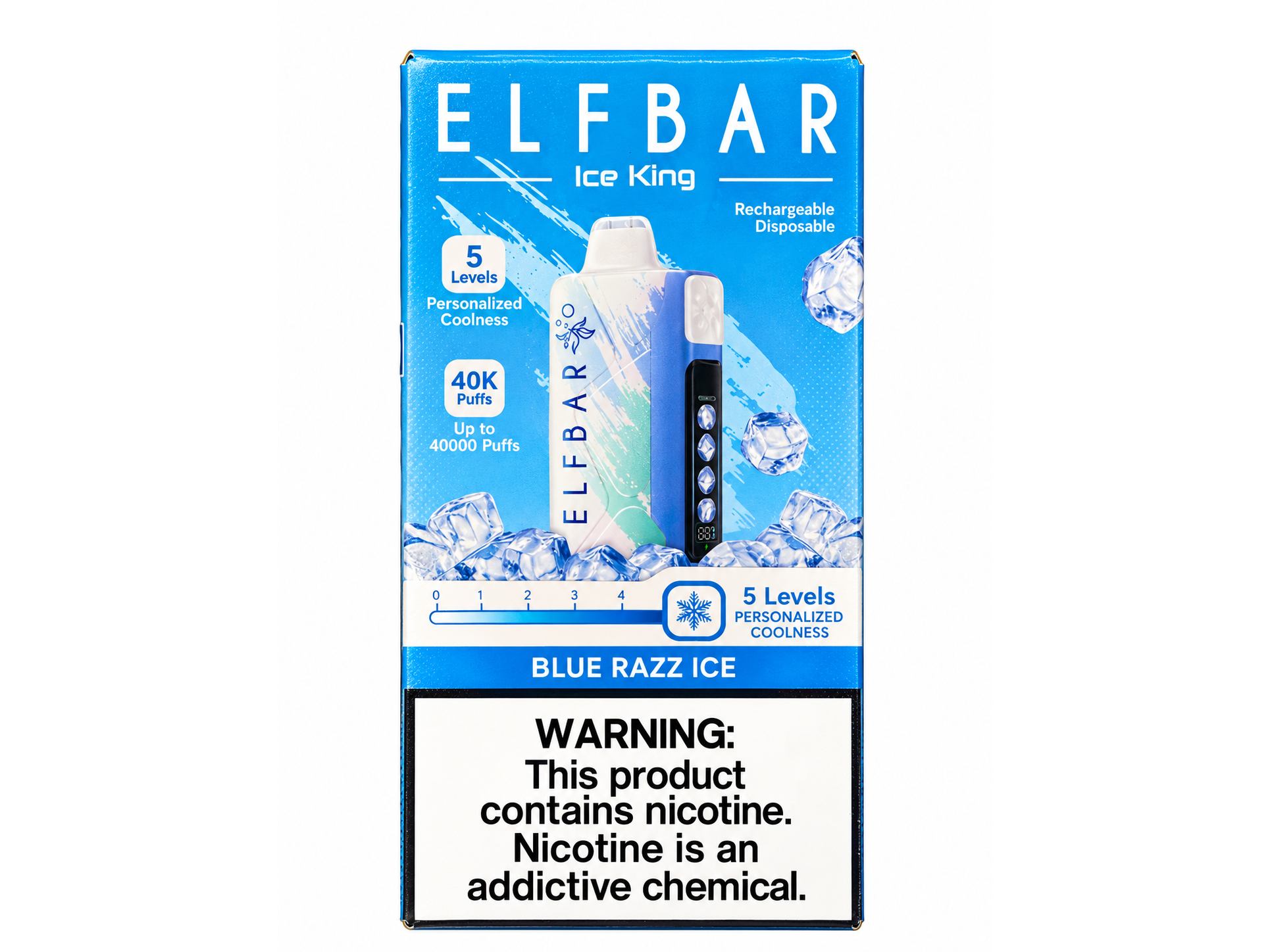Elfbar 40k puffs sabor Blue Razz Ice