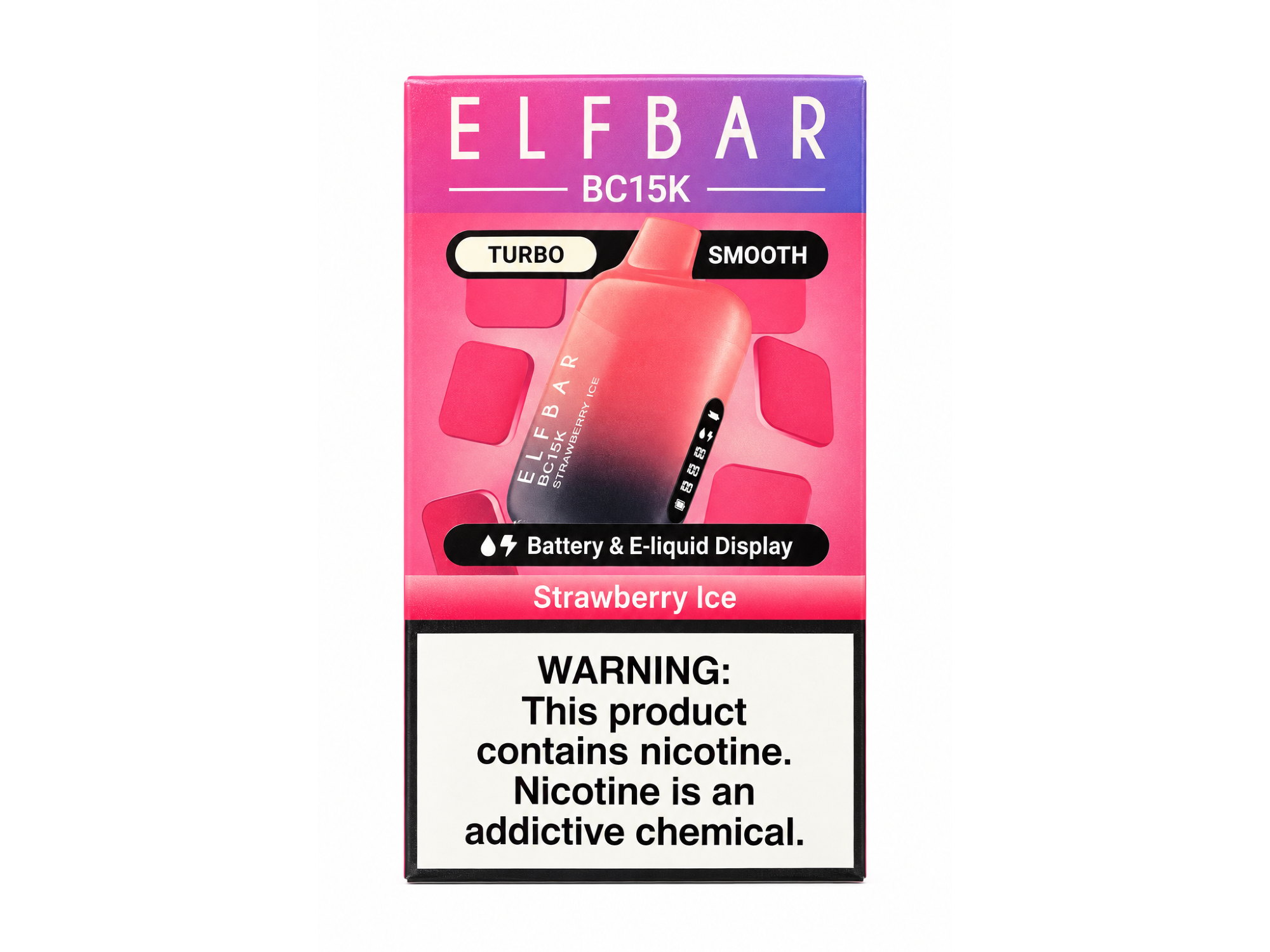 Elfbar BC 15k puffs sabor Strawberry Ice