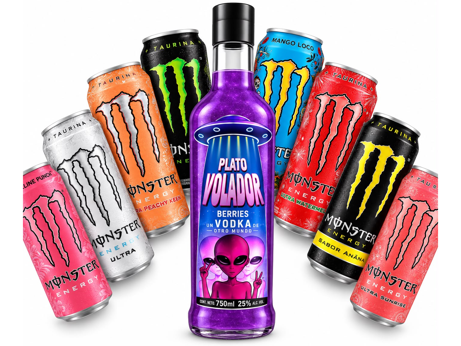 PLATO VOLADOR + 2 MONSTER