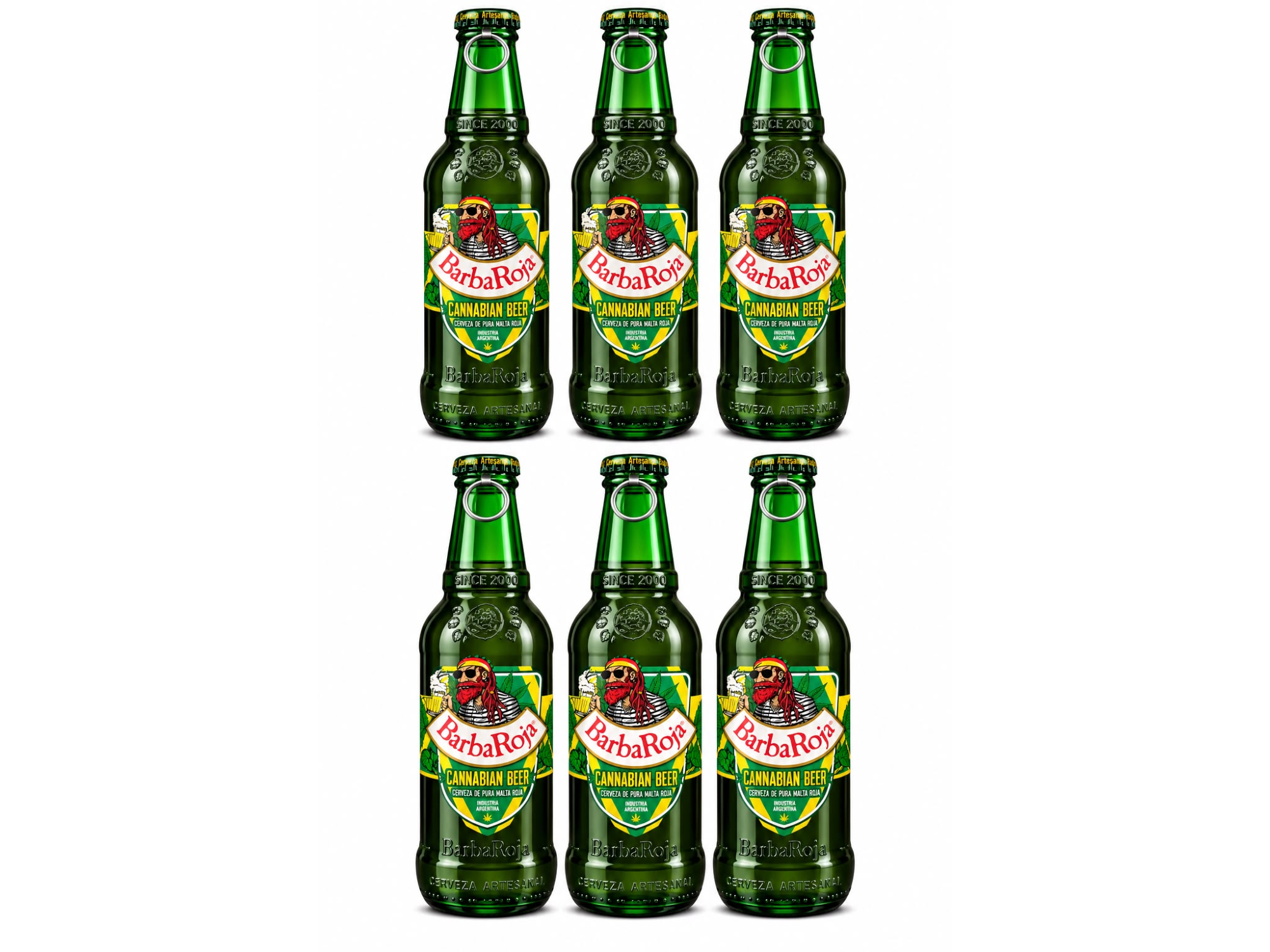 SIX PACK BARBA ROJA CANNABIAN 330ML