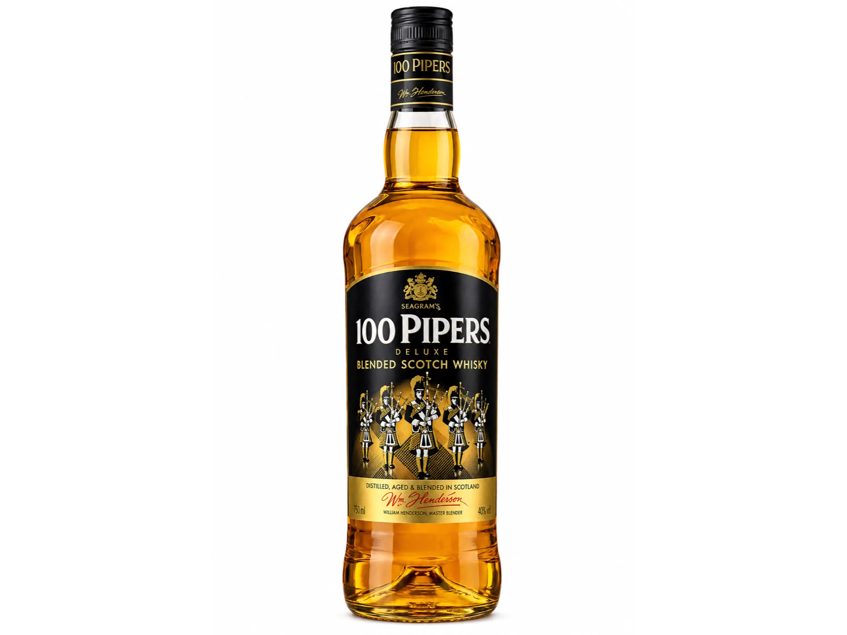 WHISKY 100 PIPERS DELUXE