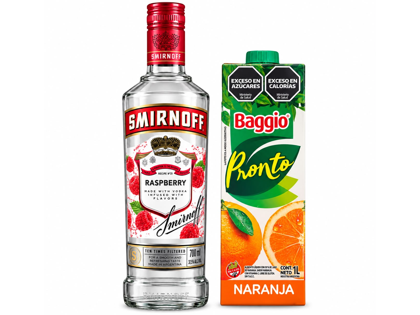 SMIRNOFF + BAGGIO 1L