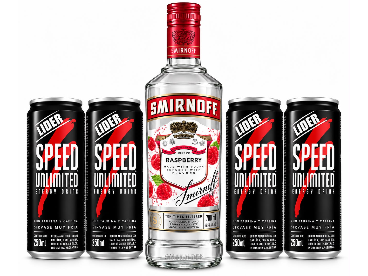 SMIRNOFF + 4 SPEED CHICOS