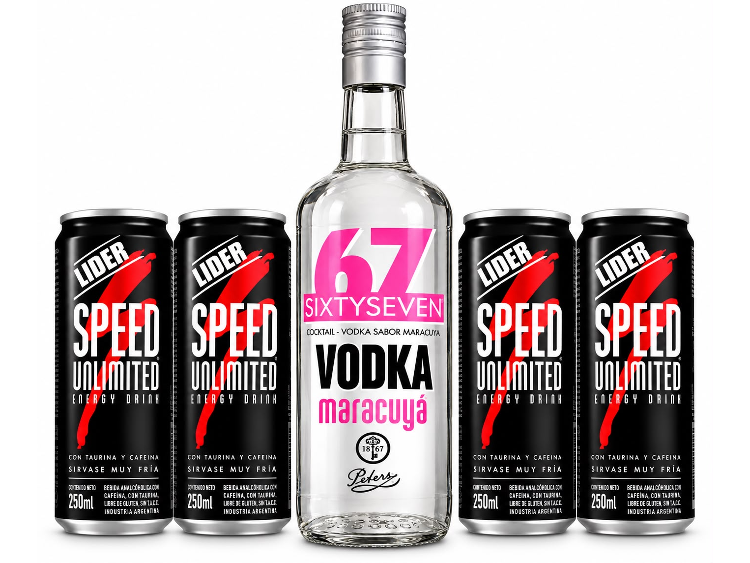 VODKA SIXTY SEVEN + 4 SPEED CHICOS