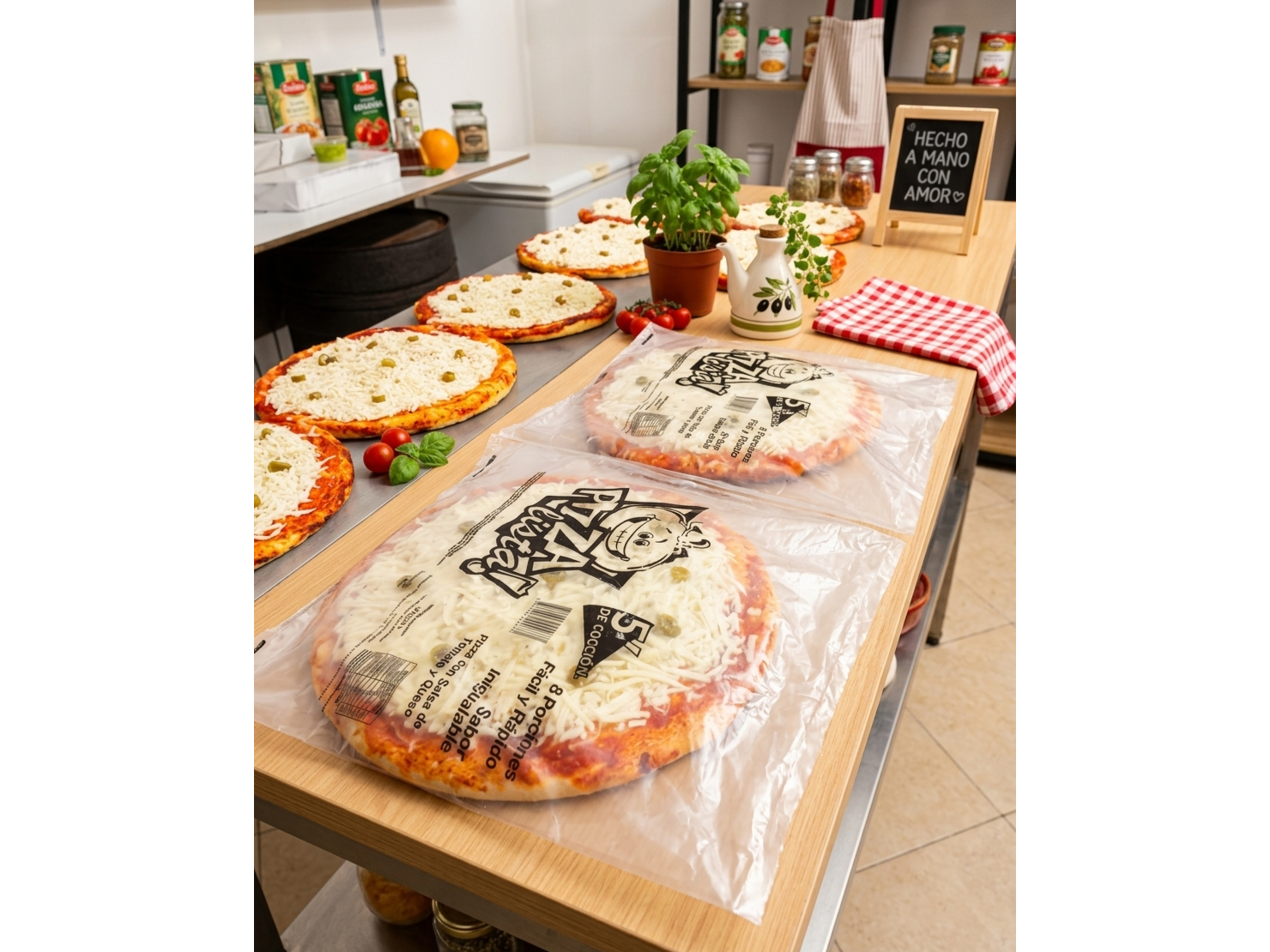Pizza de muzzarella o especial de Pizza lista - practicomidas
