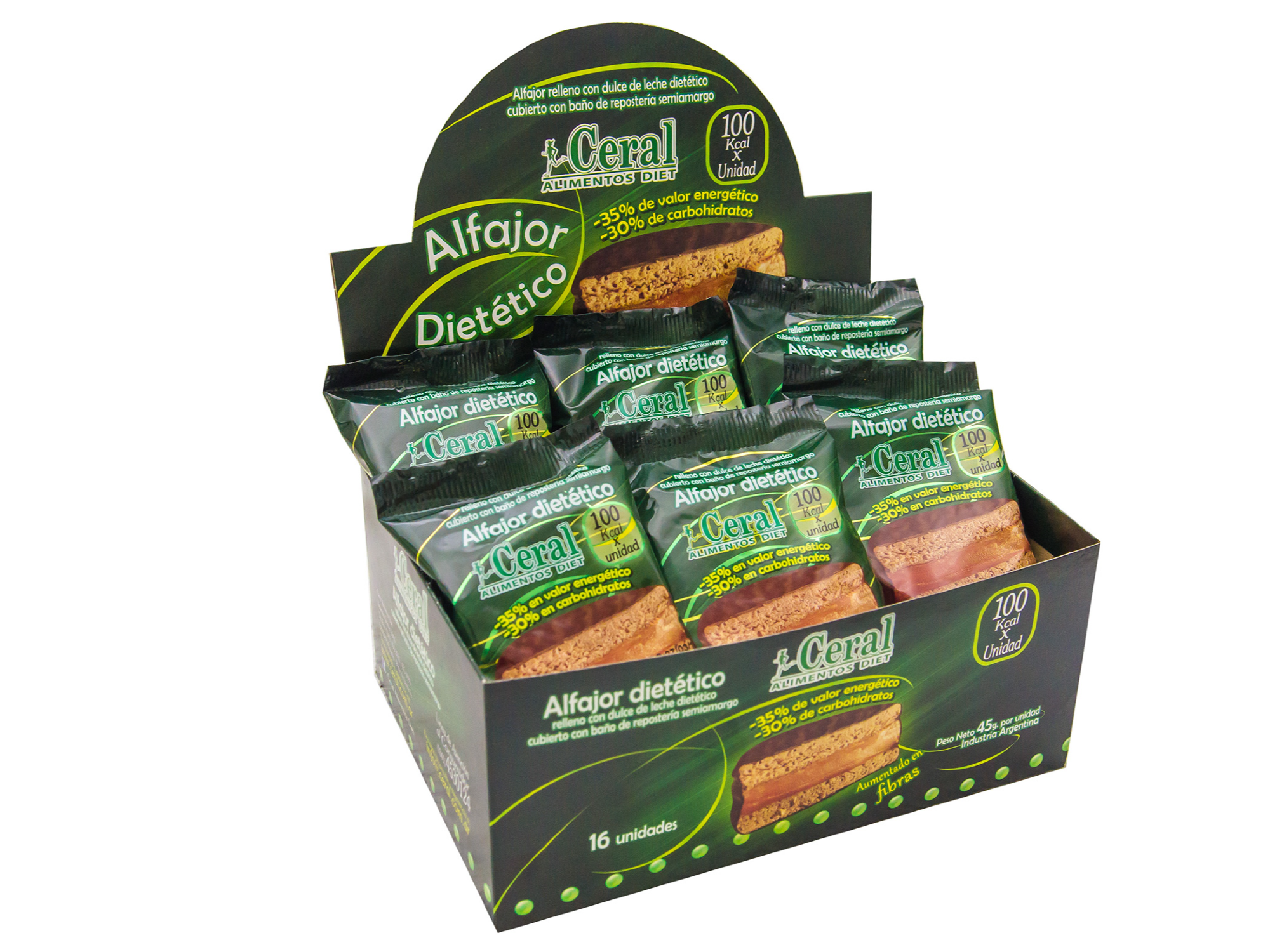 ALFAJORES POR 16 UNI NEGRO