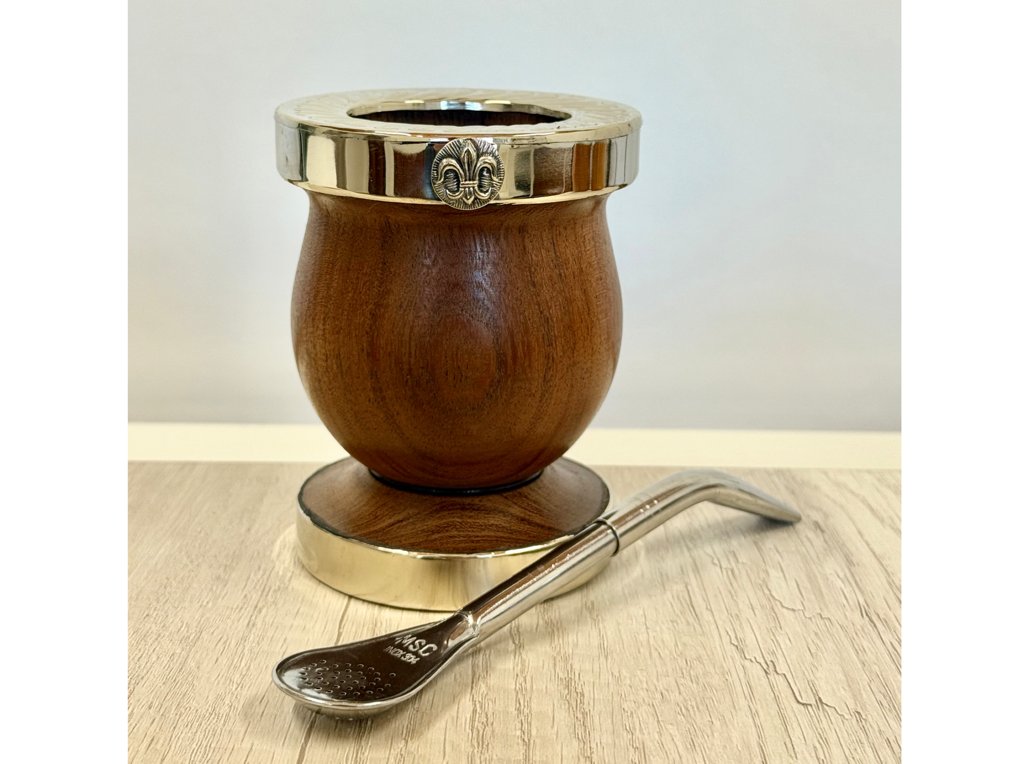 MATE DOBLE VIROLA - CINCELADA