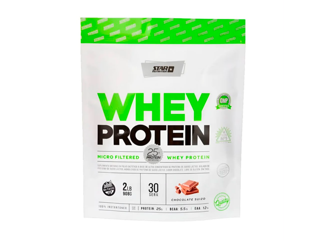 Proteina Star Nutrition 2lb Sabor Chocolate Doypack En Polvo