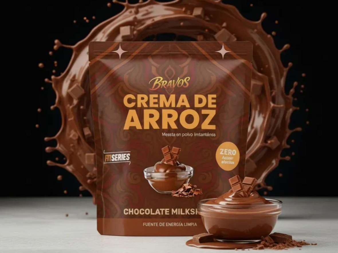 Crema de Arroz Bravos 1,5 kg sabor Chocolate Milkshake