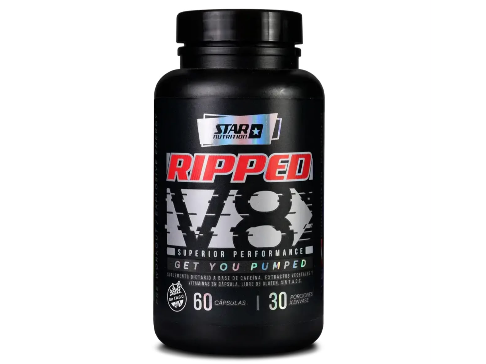 Ripped V8 60 Capsulas Pre-Workout STAR
