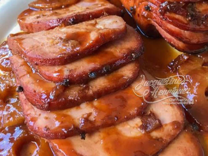 Jamón acaramelado