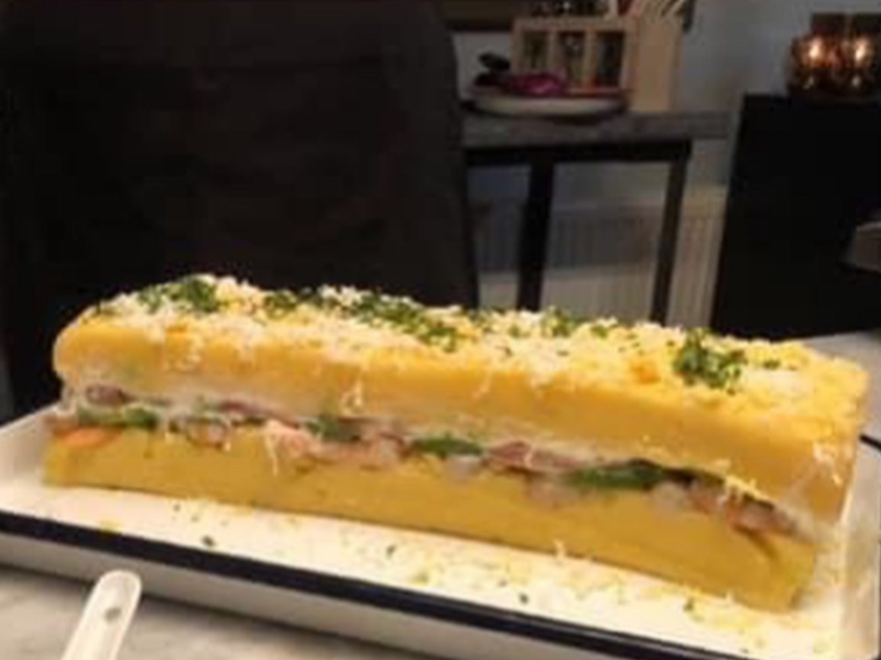 Causa Limeña con Camarones