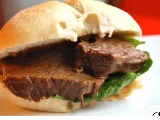 Sándwich de Carme Mechada en rodaja