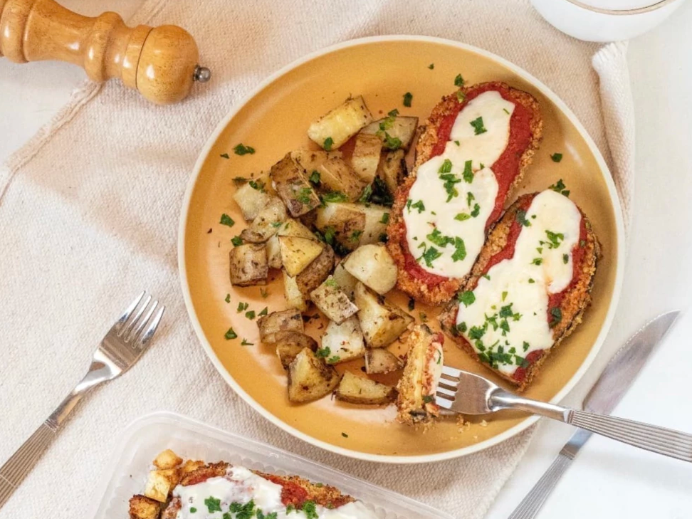MILANESA DE BERENJENA NAPO CON GUARNICION