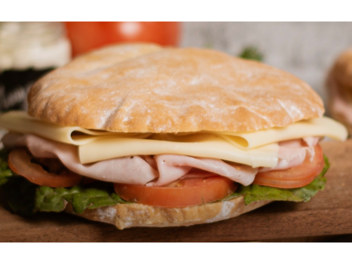 Tortuga de jamón queso y verdura