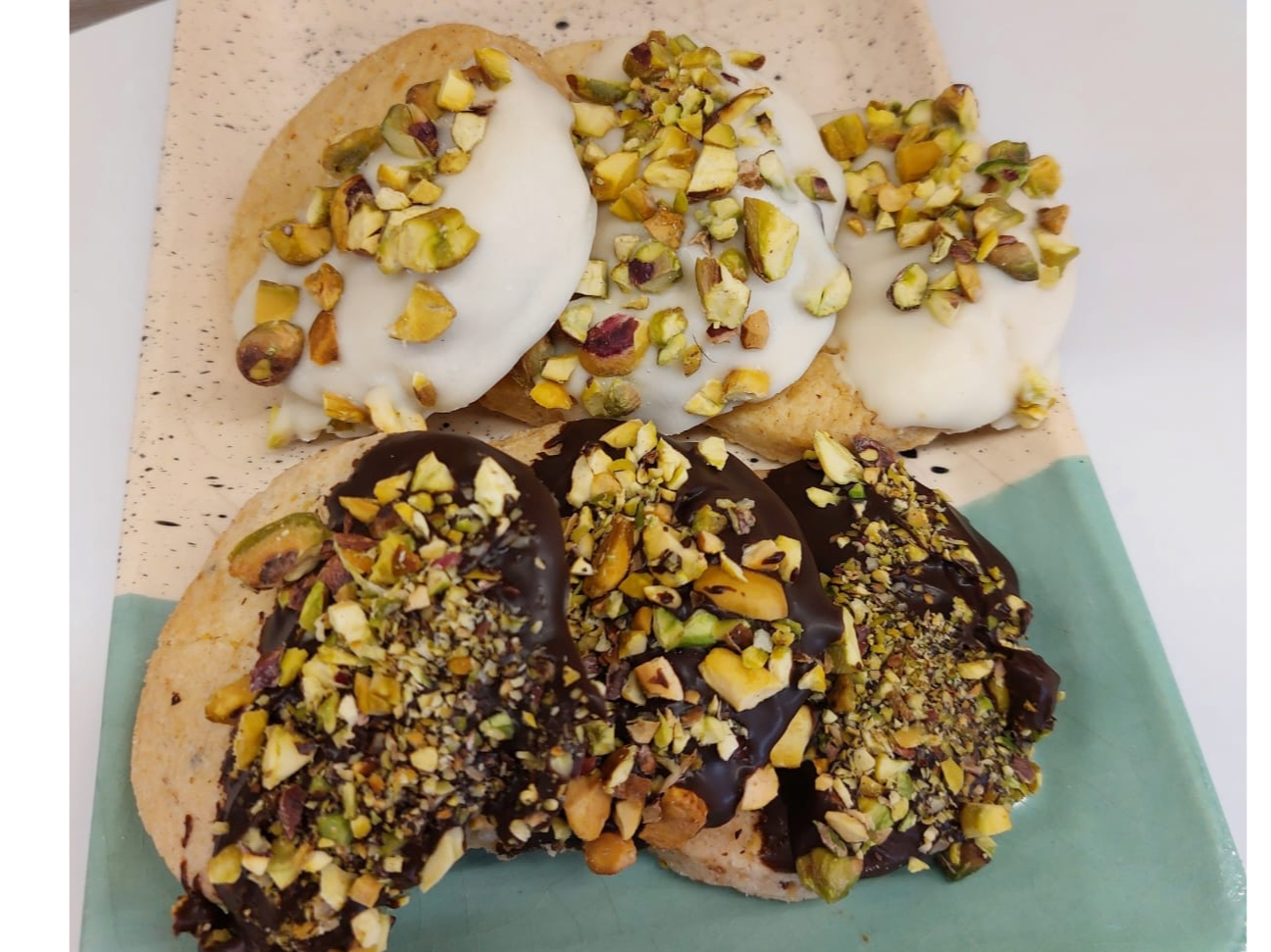 Galleta con pistachos