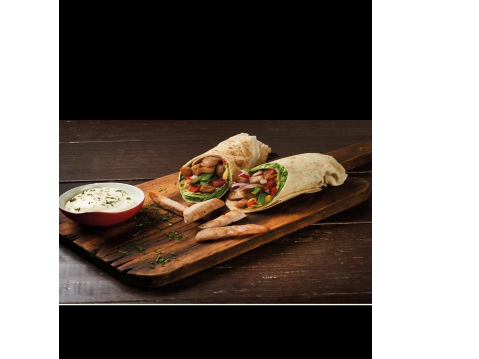 Wraps de carne de cerdo