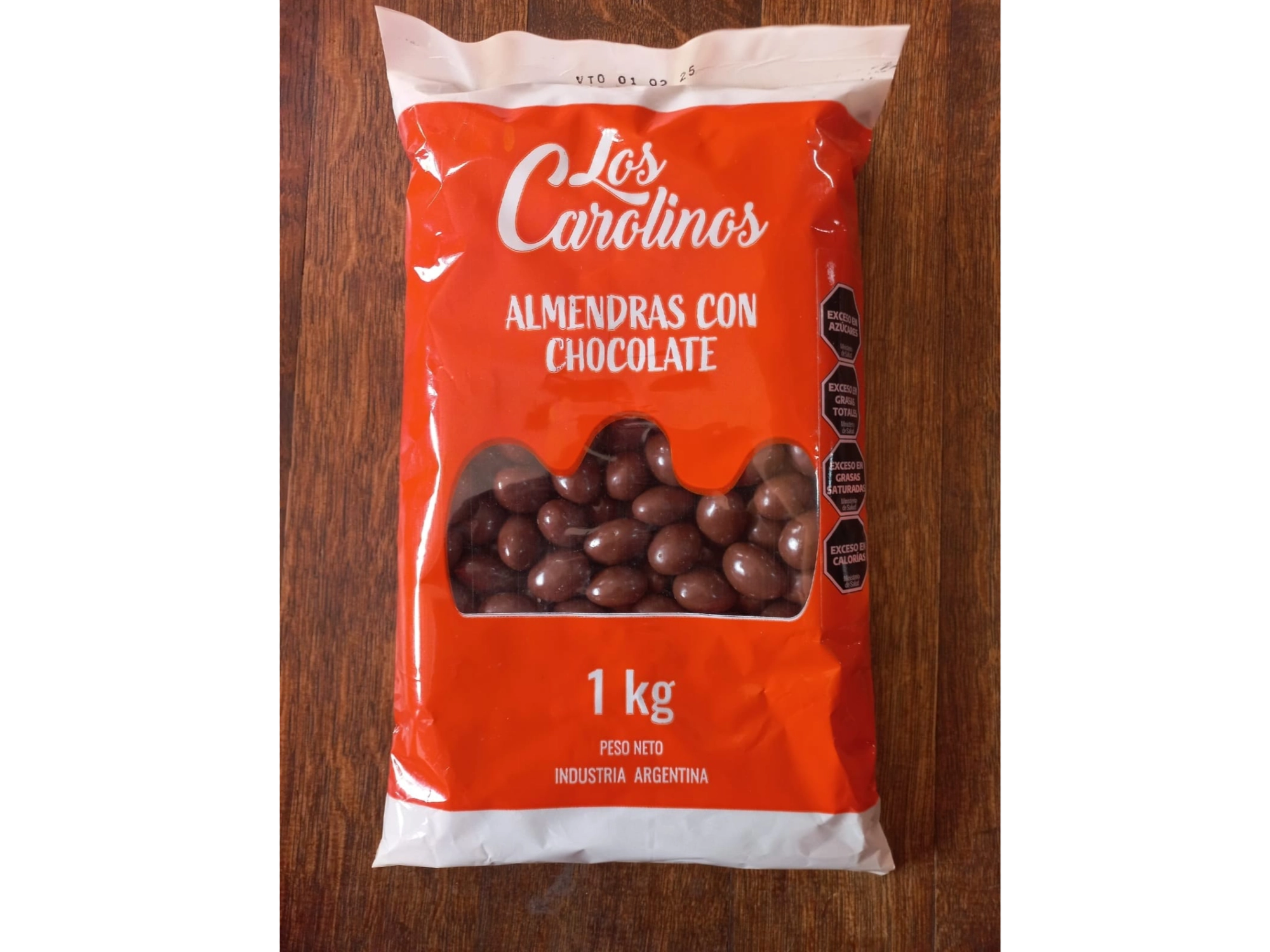 Almendras con chocolate x kg