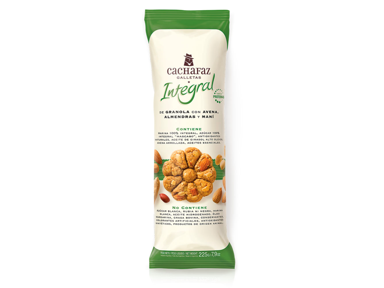 Galleta integral granola con almendras CACHAFAZ
