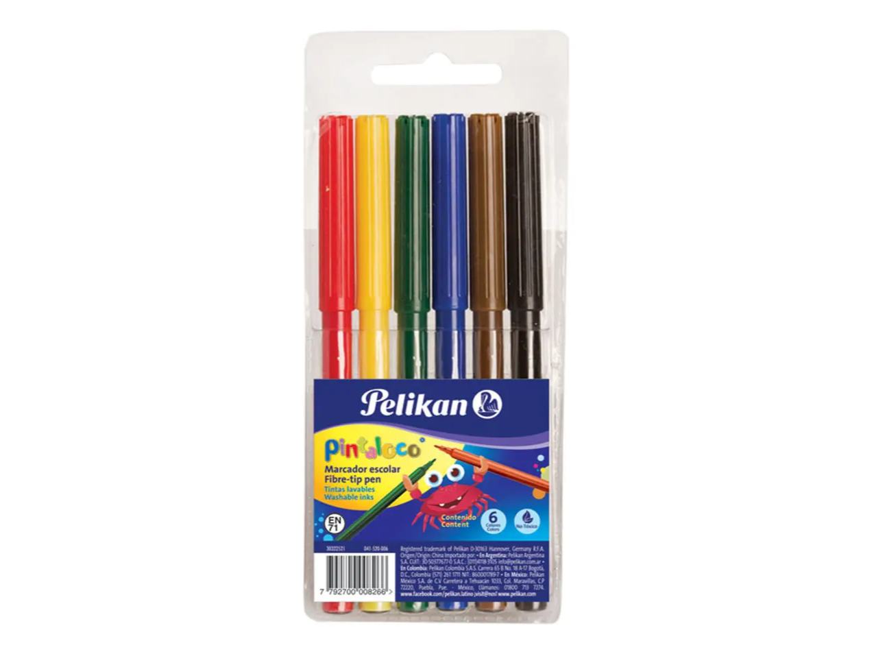 MARCADORES ESCOLARES PELIKAN PINTALOCO X6ud